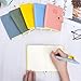 DIBALIYI 6 Pcs Pocket Notebooks, Mini Diary Notepad Memo Book, Small Button Journal, Portable Snap Note Book for School Office Supplies, Kawaii Notebook for Girls Women Gifts