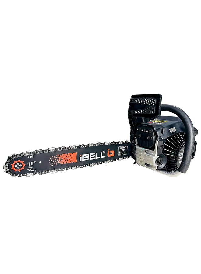 Image of IBELL 5876CS L 58cc Petrol Chain Saw, 2.71kW / 3.52HP Power, 18-Inch Guide Bar & Chain, 3000 RPM - Heavy Duty Wood Cutting Machine- 6 Months warranty
