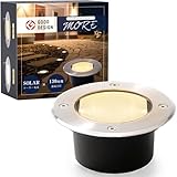 HAPPYJOINT モア ソーラーライト 埋め込み式 ステンレス製 防水 暖色 自動点灯 屋外 ガーデンライト