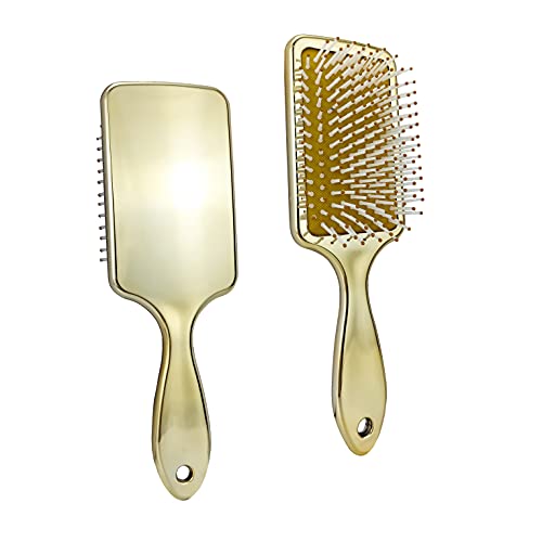 Brosses à Cheveux,Brosse démêlante pour Cheveux Mouillés, Lissante pour Masser le Cuir Chevelu, Spécialement Conçue, Cheveux Mouillés, Démêlant Humide (Or) Cover