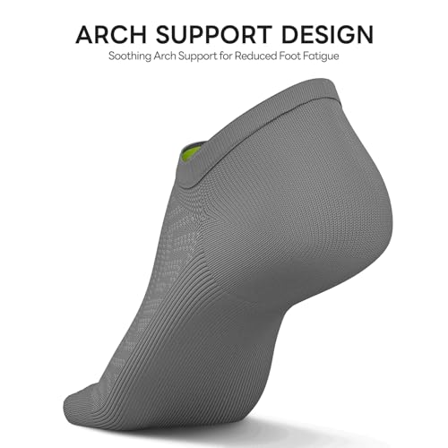 Image of No Show Socks Women, 8 Pairs Low Cut Ankle Non Slip Casual Invisible Liner Athletic Running Socks