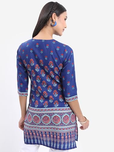 Image of Vishudh Women's Short Kurta | Regular Fit | Trendy Ethnic Top for Fashion Comfort