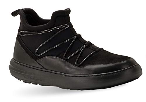 Gravity Defyer Men's Cary Black Casual Shoes - VersoCloud Lightweight Shock Absorbing Sock-Like Microfiber Ankle Boots