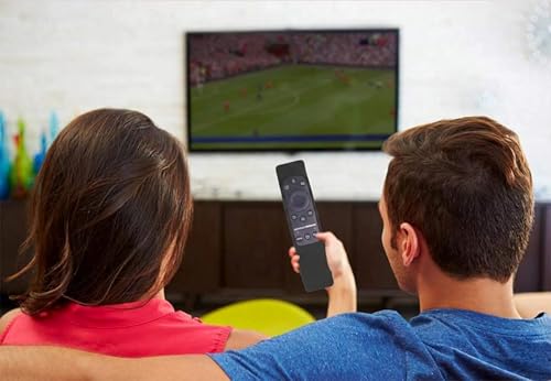 Image of Silicone Tv Remote Cover Compatible with Samsung Smart TV Remote BN59-01312A QLED 8K 4K Protective Cover with Loop - (Remote Control not Included) (Dark Grey - Style 9)