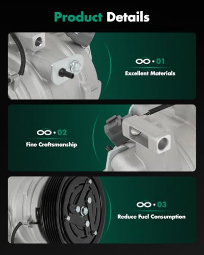 Image of SCITOO AC Compressor for Cars for 2007-2009 for Mazda for 3 2.3L | Fast Cooling, Ultra Low Noise (≤72 dB)Air Conditioner Compressor with Clutch, Easy Installation, 97470 GP9A61450D