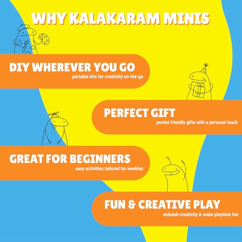 Image of Kalakaram Mini DIY Dinosaur Suncatcher Making Craft Kit | DIY on the go | Perfect for Gifting | Birthday Gifting | Return Gift for Parties | Kids Aged 4,5,6,7