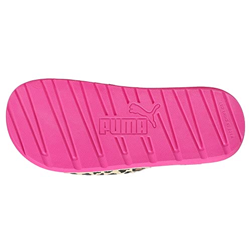 PUMA PUMA Cool Cat Slide Sandal, Pink Glo-Summer Melon-Pheasant, 11 US Unisex Little Kid