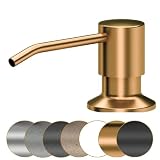 Sink Quality Einbau Seifenspender Kupfer – 320 ml aus robustem PVC – Einbau Spülmittelspender...