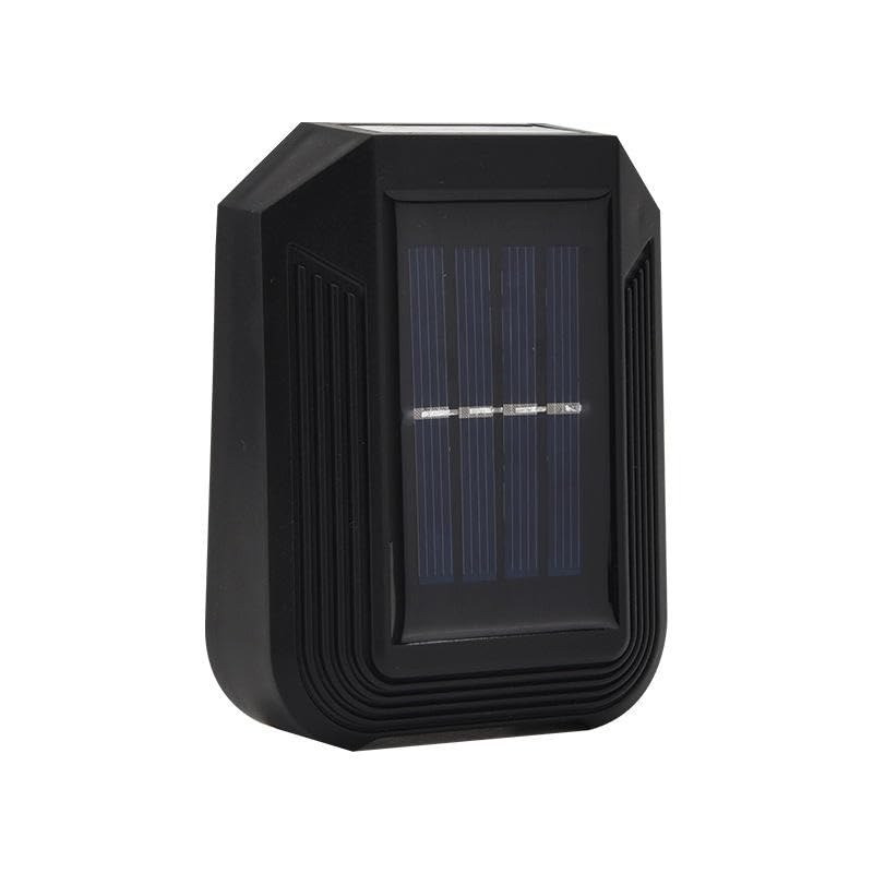 SOLARI 6 Led 2 Directional Solar Wall Light. Outdoor Waterproof Solar Daylight Sensor Garden/House wall, Staircase, Fence Light. Dusk to Dawn Auto On/Off.