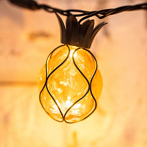 Vigdur Pineapple Fairy String Lights With 10 Multicolor Bulbs Connectable Waterproof Decorative Indoor String Lights For Christmas Party Birthday Wedding Festival Bedroom Outdoor Patio #TOP3
