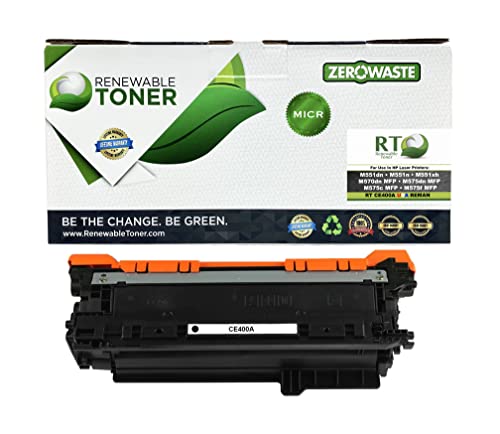 Toner compatible MICR HP 507A CE400A haute fidélité pour LaserJet 570