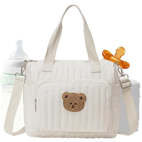 Bolso pañalera de oso para mamás: tu aliado ideal para el hospital, viajes y paseos