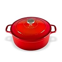 Chasseur Round French Oven, 22 cm /3.2 Litre Capacity, Inferno Red