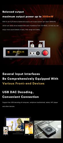 Image of XDUOO TA-22 DAC&Tube Balance Headphone Amplifier ES9038Q2M*2 USB DSD256 32Bit /384kHz HD Bluetooth DAC Amp