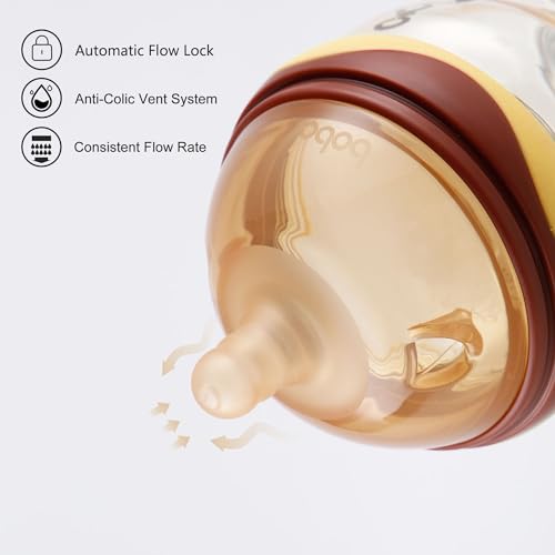 Yohkoh Baby Bottles - Newborn Wide Neck Baby Bottles With Slow Flow Breast-Like Nipple thumb #3