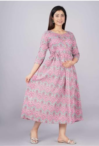 Image of Women's Maternity Kurti for Feeding Zippers |Easy Breastfeeding Kurti for Nursing Pre and Post Pregnancy (Combo of 2 Kurti)