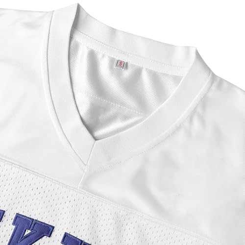Al Bundy 33 Polk High Men's Football Jersey, Blue Sports Shirt 90S Hip Hop Clothing S-3XL (Large,33 Al White) - image 4