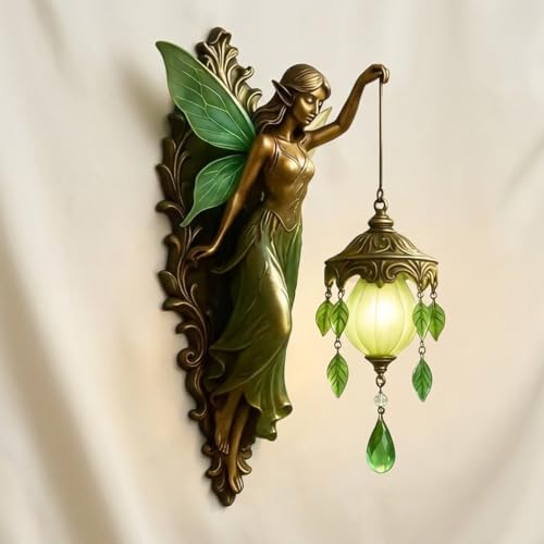 Guwooe Fairy Lamp Vintage Enchanted Forest Fairy Lights for Wall Enchanted Forest Night Light Warm White Glow Fantasy Lamp for Living Room Bedroom Christmas Gift for Mom