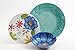 Gibson Studio Flora 12 Piece Melamine Dinnerware Set, Mix and Match