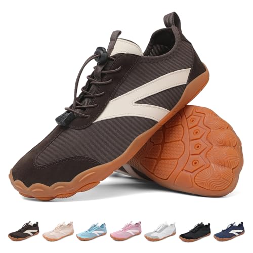 Image of Beach Water Shoes for Women Men Quick Dry Non-Slip Wide Toe Hike Barefoot Footwear for Beach Pool Aqua Swim Surf Walk