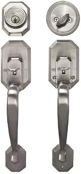 Constructor CON-CER-SN Cerberus Entry Handle Set Door Lock Lever, Satin Nickel