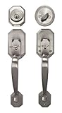 Constructor CON-CER-SN Cerberus Entry Handle Set Door Lock Lever, Satin Nickel