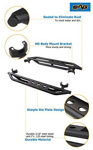 Estribos Laterales EAG para Wrangler JK 2 Puertas miniatura 5