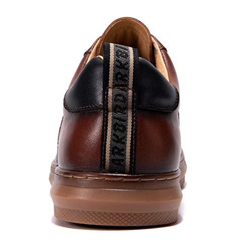 Image of Arkbird Casual Sneakers, Breathable Lace-Up Leather Walking Shoes Comfortable Fashion Sneakers for Men Daily Work