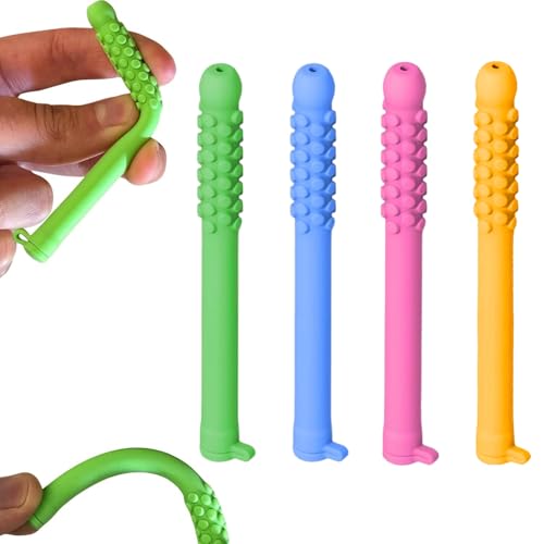 4 Pcs Chewable Essential Oil Breath Stick for Quit Smoking & Vaping - Stop Smoking Aid That Works, Oral Fixation Relief, Non-Nicotine Vapor Alternative, Portable Diffuser Oil Chewable Breather