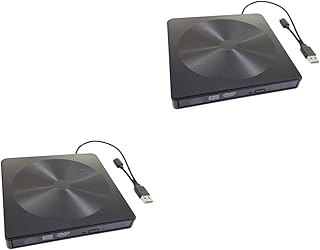 Hemobllo 2Pcs Typec Gravador De Dvd Externo Unidade De Jogos Disco Rígido Externo Gabinete De Disco Rígido Unidade De Backup Externo Disco Rígido Externo Sem Fio Unidade Óptica Externa