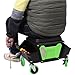 Sun koery Heavy-Duty Rolling Mechanic Stool - 330lb Capacity Garage Creeper Seat with 5 Swivel Wheels | Adjustable Height Stool for Auto Repair,Under Car Work |Non-Slip Cushion & Durable Steel Frame