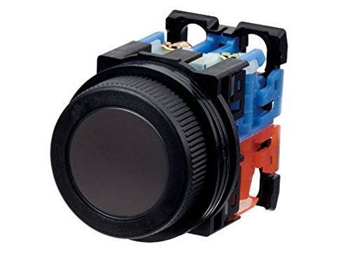 富士電機 押しボタンスイッチ 平形 黒 AR30F0R-22B