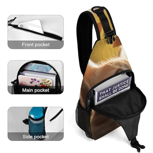 Mochila bandolera deportiva casual para senderismo miniatura 4