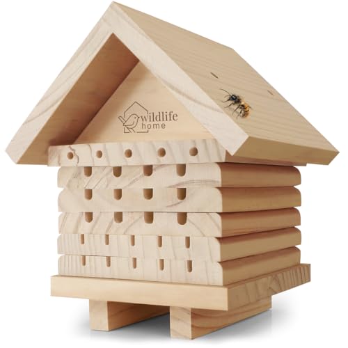 WILDLIFE HOME Bienenhotel aus Naturholz I Insektenhotel...