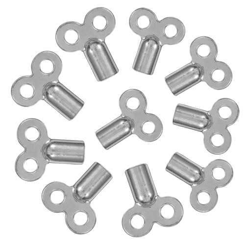 10 Pezzi Chiave Valvola Di Scarico Strumento Di Termosifone Interruttore Calzante Attrezzi Attrezzo Chiavi Dellimpianto Idraulico Dellaria Di Utilità Lega argento