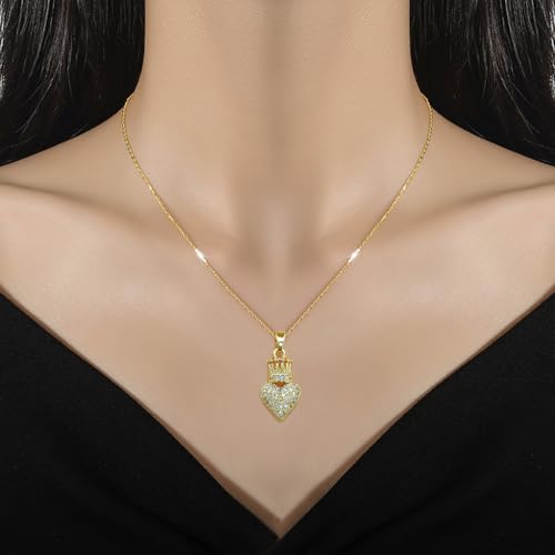 Collier en zircon de qualité premium et chaîne acier durable - 4