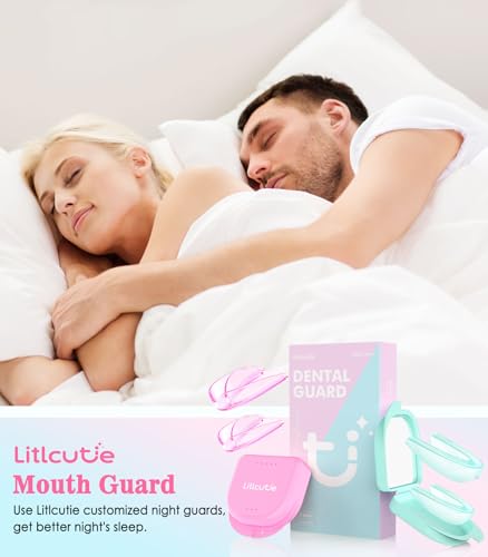 image for Litlcutie Mouth Guard for Grinding Teeth at Night, 2 Color Night Guard