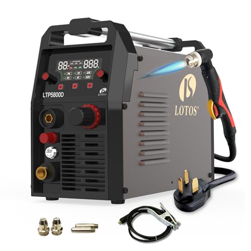 Dual Voltage Plasma Cutter for Metal Cutting, 58A, 5/8 Clean Cut, 3/4 Severance Cut, 15% Faster Speed