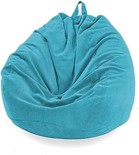 PetKids Housse de Pouf Poire Pouf Gonflable Sac de Rangement Pliable Lavable pour canapé Chambre décoration pour Enfants Adultes, sans Remplissage, 70x80cm(S)