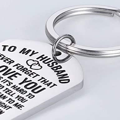 Image of Anniversary Valentines Birthday Boyfriend Girlfriend Gifts keychain