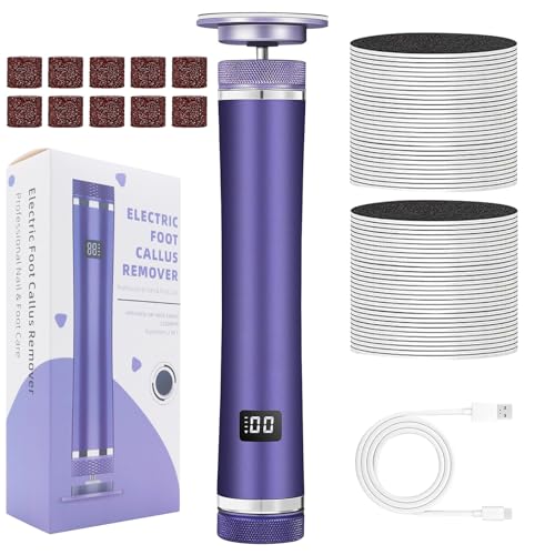 Remover Electric Callus: Removedor De Callos Eléctricos Para Pies | Kit De Portátil Archivo Foot Callus Remover | Grinder De Pie Portátil Recargable Ajollar De Exfoliación De 12 Velocidades A