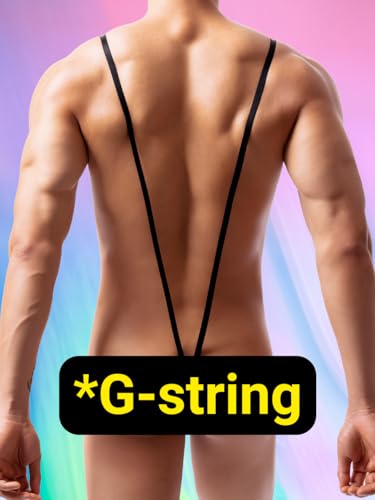 Mens Sexy Thongs Underwear Fits 32-48, Mankini G String For Men, One Piece Lingerie Man Male3