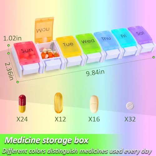 7-Day Pill Organizer with Removable Cases & Discount Code - Image 5