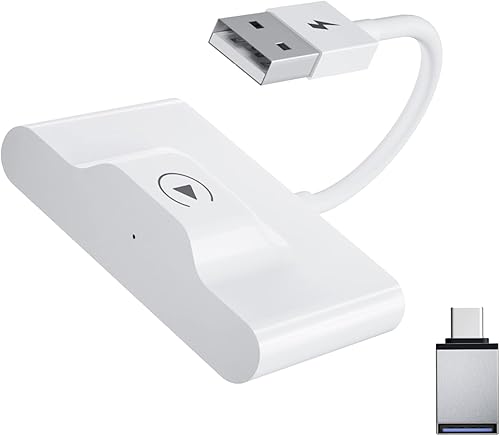 Adaptador inalámbrico CarPlay para Apple iPhone IOS7+ Convertir con cable a Dongle inalámbrico CarPlay, juego de coche inalámbrico, apto para coche