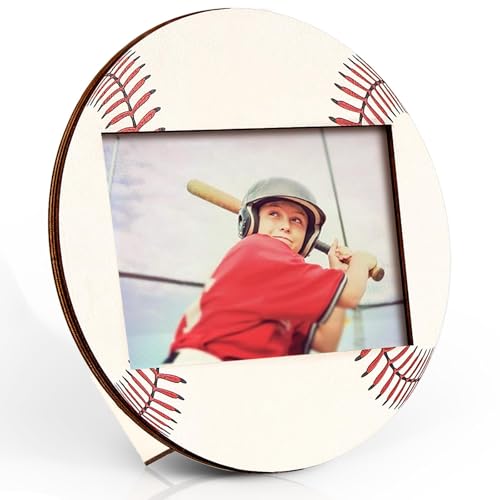 Clothmile Baseball Photo Frame 4x6 Wall or Tabletop Decor