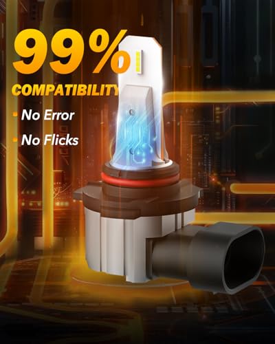 Image of OXILAM H10 LED Fog Light Bulbs, 500% Super Brighter, 6500K Cool White 9145 Led Fog Lights, 9140 9045 9040 Fog Lamps Replacement, Play and Plug, Canbus Ready, Pack of 2