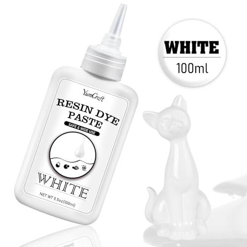 White Epoxy Resin Pigment Paste, 156g High Concentrated White Resin Dye Paste for Resin Ocean Waves Cells, Lacing - Image 2