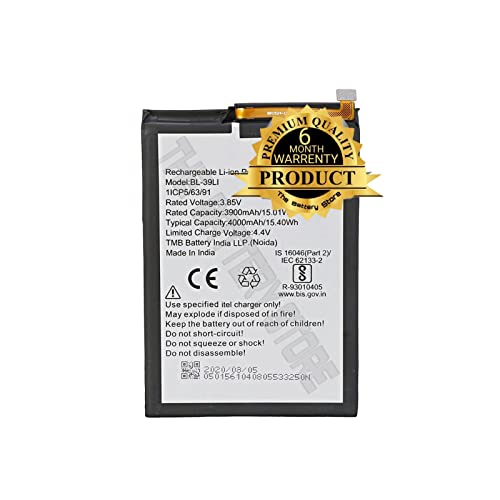 Image of THE BATTERY STORE Original 39LI Mobile Battery Compatible for One Vision / A56 battrey with 6 Month Warranty and high Capacity Battery Backup.Carefully Check Your Phone Model and Purchase. (FOR 39LI)