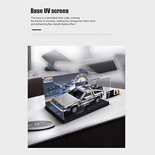 DioMate Baustein Acryl Vitrine,passend für staubdichte Vitrine von Lego 10300 Zurück in die Zukunft Zeitmaschine… – Bild 7