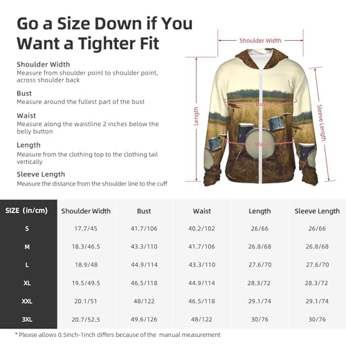 UPF 50+ Sun Protection Hoodie Long Sleeve Music Drum in Field Sun Shirt Rash Guard Fishing Shirts for Men2